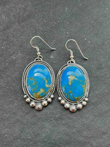 Shay Pfeiffer Sterling Silver Ceruleite Dangle Earrings